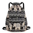 thumbnail image 3 of Mochila deportiva de viaje plegable con cordón, de gran capacidad, con separación de humedad y secado rápido, para gimnasio, para mujeres y hombres., 3 of 3