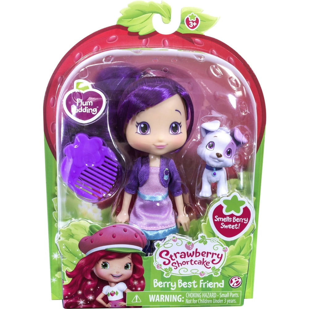 Strawberry Shortcake 6" Doll and Pet, Plum with Pitterpatch Walmart