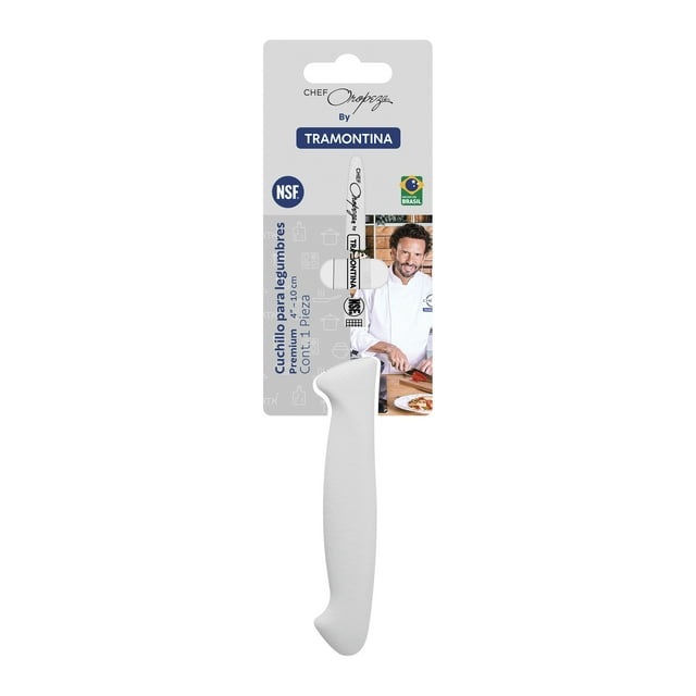 Cuchillo para Legumbres Tramontina Premium Línea Chef Oropeza de 4 Pulgadas.