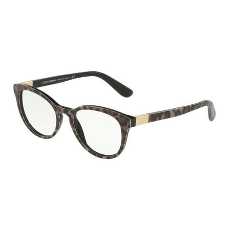 Dolce & Gabbana 0DG3268 Optical Phantos Womens Eyeglasses - Size 50 (Leoprint)