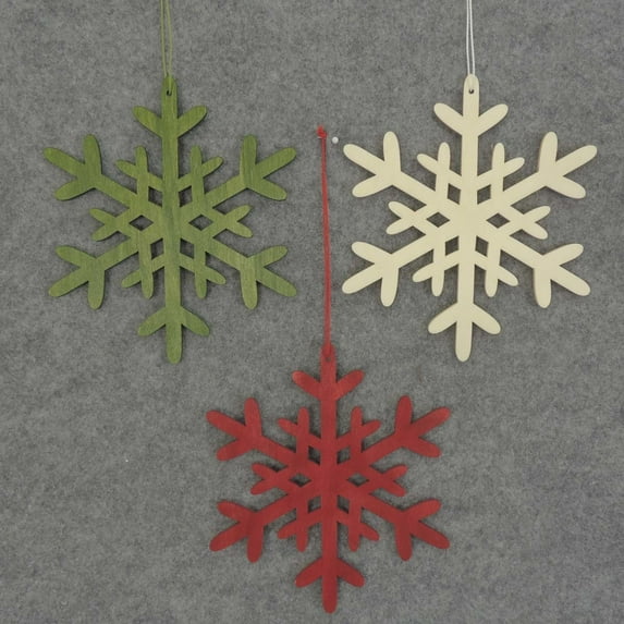 6 Pcs, 6 Inch Large Basic Snowflake Hanger Perfect For Winter Decorations & Crafts