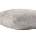 thumbnail image 4 of Greendale Home Fashions 20 in x 20 in Modern Ash Gray Polyester Velvet Throw Pillow with Removable Cover, 4 of 4