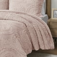thumbnail image 4 of Home Essence Alivia 2 Piece Quilted Faux Fur Comforter Set, Light Pink, Twin, 4 of 14