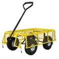 thumbnail image 6 of Steel Garden Cart, Steel Mesh Removable Sides, 3 cu ft, 550 lb Capacity, Yellow, 6 of 9