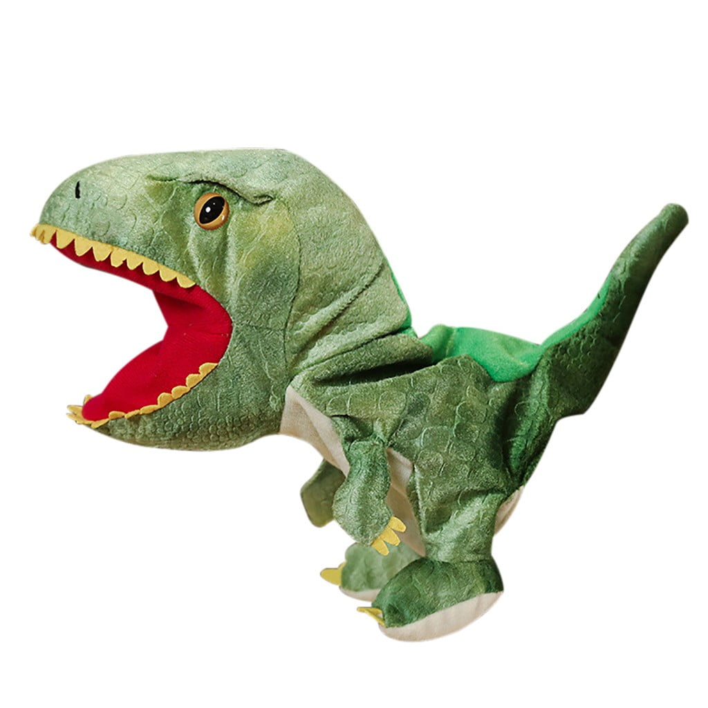10pcs Multi-color Silicone Mini Dinosaur Finger Puppets Toys For Kids Baby Gift 