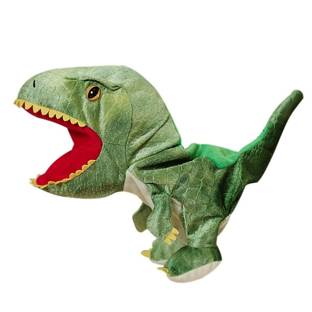Learning Education Toys Plush Dinosaur Hand Puppet Toy Open Movable ...
