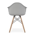 thumbnail image 5 of Aron Living Pyramid 17.5" Plastic and Beech Wood Armchairs in Red (Set of 2), 5 of 6