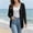 Black, variant on Convertible Coats for Women Adaptable Spring Jackets Work Jacket Button Coats Cocoon Beige Long Sleeve Mid-Length Winter Coats for Women