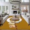 thumbnail image 3 of 8'x10' Area Rugs, Japanese Style Indoor Outdoor Area Rug for Living Room Bedroom, Brown Country Vintage Owl Birds Branches Washable Bathroom Rugs Kitchen Floor Carpet Mats Home Decor Aesthetic, 3 of 8