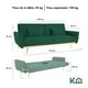 thumbnail image 5 of Sofá Cama Reclinable Para 3 Personas Poliéster Tipo Terciopelo Kingshouse verde, 5 of 8