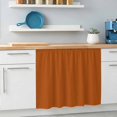 thumbnail image 5 of Burnt Orange Oven Skirt Curtain for Kitchen Decor 28"x35", Fall Autumn Thanksgiving Farmhouse Solid Color Self Adhesive Stove Curtains Skirt Cabinet Curtains for Bathroom Laundry Room, 5 of 8