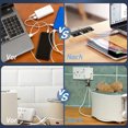 thumbnail image 4 of Wweixi 5piece Durable Cable Holder Organizer For Wood Tile Metal And Plastic Surfaces Multiple Slots 1Set, 4 of 6