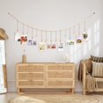 thumbnail image 4 of Cadena de cuentas de madera para decoración de pared, colgante con Clips y astillas de madera en forma de corazón, 1 ud., 4 of 4