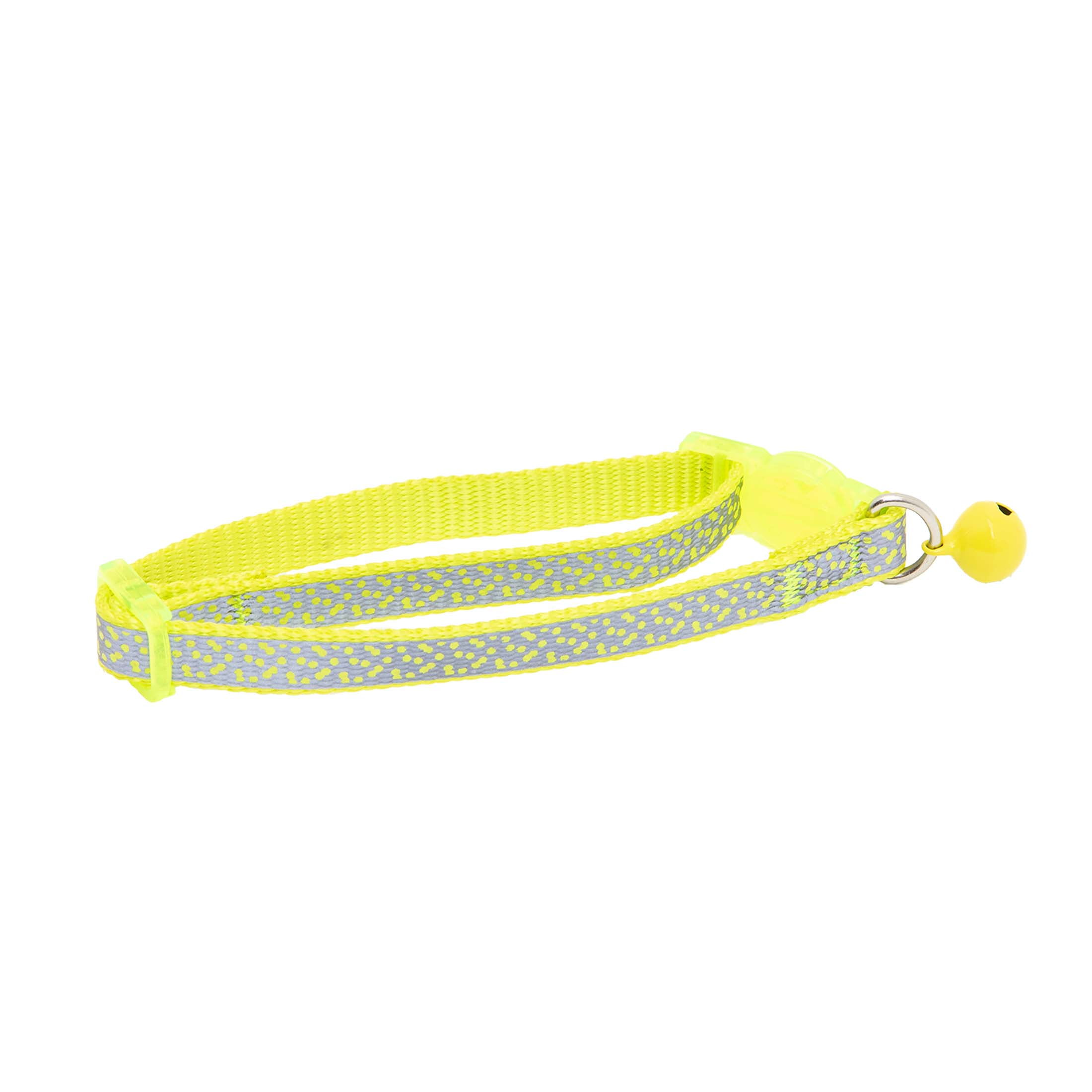 Vibrant Life 2-Pack Cat Collar, Multi Tie Dye and Yellow Reflective, One Size