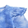 thumbnail image 4 of Newborn Baby Girl Boy Romper Bodysuit Top Ribbed Bell Bottom Pants Set 2Pcs Outfits, 4 of 6