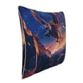 thumbnail image 2 of Fotbe Starry Sky Flying Tiger Pattern Velvet Decorative Throw Pillow Covers with Elegant Piping, Soft Plush Cushion Cover for Sofa, Bed, Car, Office-16"x16", 2 of 8