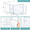 thumbnail image 4 of Sorbus Cajones Acrílicos Apilables Organizadores de Maquillaje Transparentes: 8 Contenedores de Plástico para Decoración, Organización de Baños, Suministros de Oficina y Debajo Del Lavabo, 4 of 6