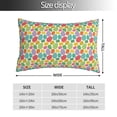 thumbnail image 2 of Fotbe colorful easter eggs Funda de Almohada Decorativa Estilo Occidental, Lujo en Algodón, Fundas para Almohadas King, Cojín Estampado para Decoración del Hogar-16"x24", 2 of 6
