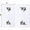 thumbnail image 2 of Mr and Mrs Kitchen Dish Towel 18 x 26 Inch, Couple Newlyweds Tea Towels Dish Cloth for Cooking Baking Weing or Engagement Gift Set of 2, 2 of 6