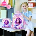 thumbnail image 7 of AGSDON 3Pcs Mermaid Backpack for Girls, 16" Sequin School Bookbag with Lunch Box, Kids Backpacks Set for Elementary Preschool Kindergarten(Pink), 7 of 7