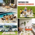 thumbnail image 4 of Cute Lemon Summer Outdoor Rug for Patio/Deck/Porch, Non-Slip Large Area Rug 6 x 9 Ft, Farmhouse Floral Retro Linen Texture Indoor Outdoor Rugs Washable Area Rugs, Reversible Camping Rug Carpet Runner, 4 of 8