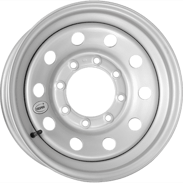 Taskmaster Vesper Steel Heavy Duty Trailer Wheel Rim 16x6 8x6.5 Silver Mod