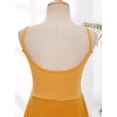 thumbnail image 6 of YONGHS Kids Girls Camisole Ballet Dance Tutu Dress Gymnastics Leotard Ballerina Dancewear Yellow 5-6, 6 of 7