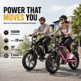 thumbnail image 3 of Upgrade 20" Electric Bike for Adults Fat Tire,Ebike 500W Motor,Commuter City Electric Bicycles & Mountain Bike,48V 15Ah Removable Battery,27MPH Max 7-Speed,220Lbs Capacity,65 Miles(Black), 3 of 11