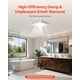 thumbnail image 2 of Extractor de Baño VEVOR 130 CFM LED con 3 Temperaturas de Color, 2 of 9