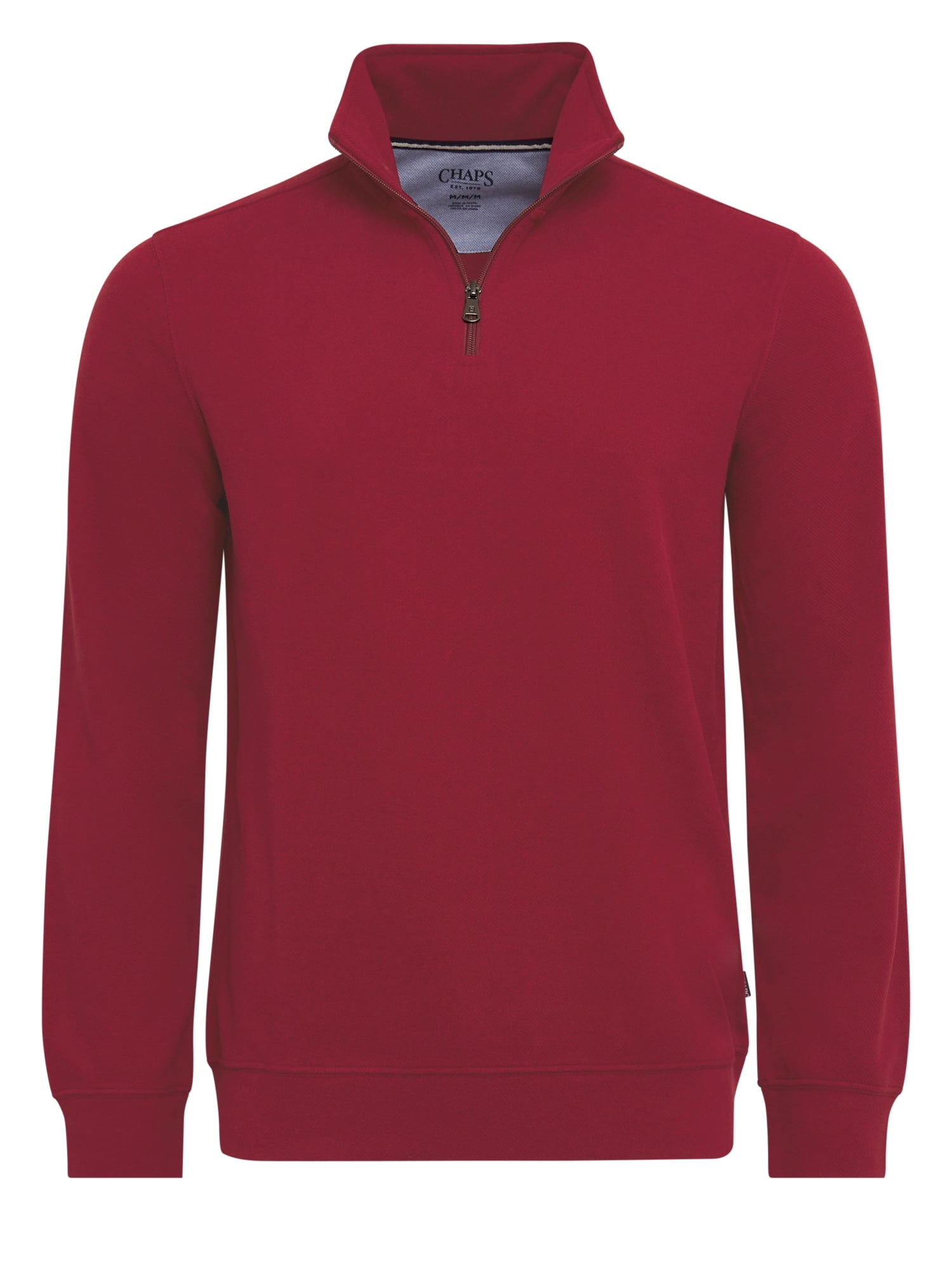 Chaps Men's & Big Men's Brushed Twill Quarter Zip, Sizes S-2XL