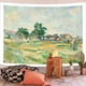 thumbnail image 2 of Tapiz pintado al óleo con paisajes de casas, 150 x 130 cm, microtela, 2 of 2
