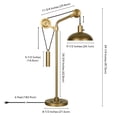 thumbnail image 4 of Evelyn&Zoe Industrial Metal Table LampÂ&nbsp;with Solid Wheel Pulley System, 4 of 8