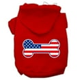 thumbnail image 5 of Mirage Pet Products Bone Shaped American Flag Screen Print Pet Hoodies Blue Size XXXL, 5 of 10