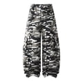 thumbnail image 2 of CONROSES Mens Baggy Cargo Pants Camouflage Pants for Men Casual Wide Leg Elastic Waist Drawstring Streetwear Sports Joggers With Pockets, 2 of 5
