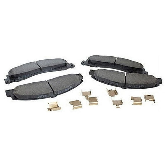Front Brake Pad Set - Compatible with 2008 - 2019, 2021 - 2023 Ford E-350 Super Duty 2009 2010 2011 2012 2013 2014 2015 2016 2017 2018 2022