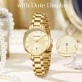 thumbnail image 6 of Watches for Women Elegant Quartz Ladies Watch Classic Design with Round dial, Stainless Steel Band & Calendar – Perfect Gift for Her, 6 of 7