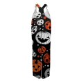 thumbnail image 5 of Mono con estampado de calabaza de Halloween para mujer: mono festivo y espeluznante para celebraciones navideñas, 5 of 5