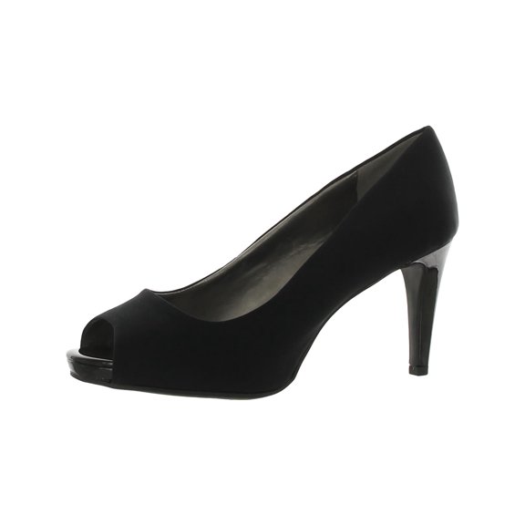 Bandolino Womens Rainaa Woven Padded Insole Peep-Toe Heels