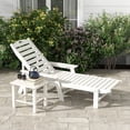 thumbnail image 2 of Gymax Chaise Longue de Patio en HDPE Inclinable avec Dossier à 4 Positions pour l'Extérieur, 2 of 9