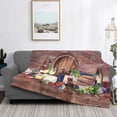 thumbnail image 6 of Throw Blanket for Couch - Bottle Glass Red Wine Soft Comfy Lightweight Cozy Warm Throw Blanket, Fuzzy Plush Flannel Blanket & Throws for Sofa and Bed All Season, 6 of 8