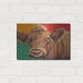 thumbnail image 3 of Luxe Metal Art 'Colorful Country Cows II' by Carolee Vitaletti, Metal Wall Art, 16" x 12", 3 of 9
