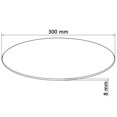 thumbnail image 5 of Tapa de mesa VidaXL de vidrio templado de 30 cm de diámetro, transparente, 5 of 5