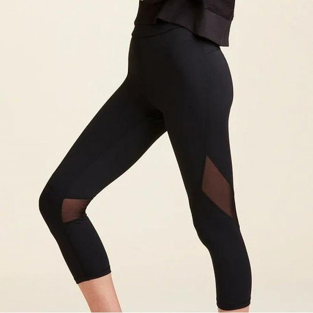 EQWLJWE Yoga Pants for Women Mesh Stitching Capris High Elastic Exercise  Yoga Pants Running Fitness DancePants