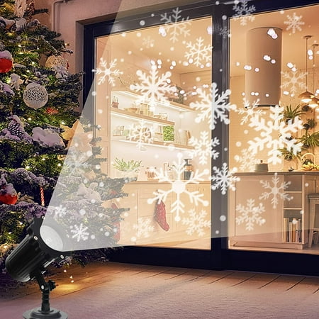 

Christmas Projector Lights - Waterproof Snowflake Projector Light with Remote Control for Outdoor Patio and Garden Decor