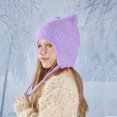 thumbnail image 2 of Kids Girls Beanie Cute Hat Outdoor Warm Solid Hats Kids Pullover Hat One Size, 2 of 5