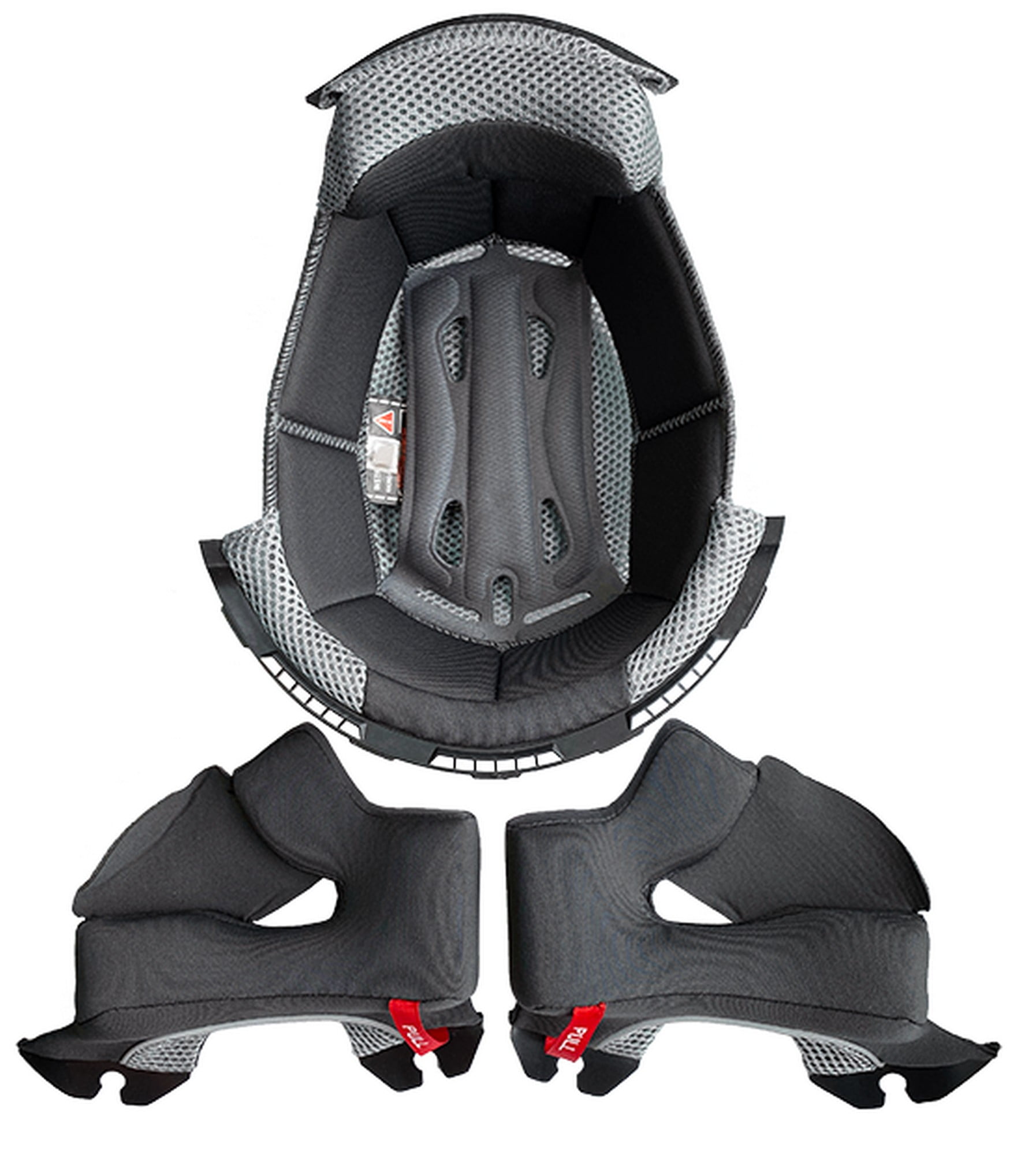 Castle CX100 Helmet Replacement Cheek Pad & Liner Set Black XXL