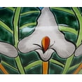 thumbnail image 4 of Small-Sized Aqua Mexican Colors Talavera Ceramic Garden Pot, 4 of 4
