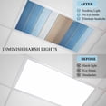 thumbnail image 4 of Blue Brown Fluorescent Light Covers, Gradient Wood Grain Farmhouse Country Magnetic Light Covers for Ceiling Lights, Fluorescent Ceiling Shade Filters for Classroom Bedroom Office 4x2Ft x 1PCS, 4 of 8
