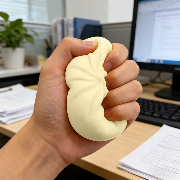 Juguete antiestrés con moño blandito – juguete suave de silicona para exprimir el fidget para alivio, concentración y calma para niños y adultos