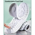 thumbnail image 4 of Sibebed 2 Pairs  Insoles for Men Women, Cloud Like Massage Insole, Men's Comfortble Shoe Insoles Inserts, Breathable Memory Foam with Arch Surpport (Black, Men 8-8.5/Women 9.5-10), 4 of 10